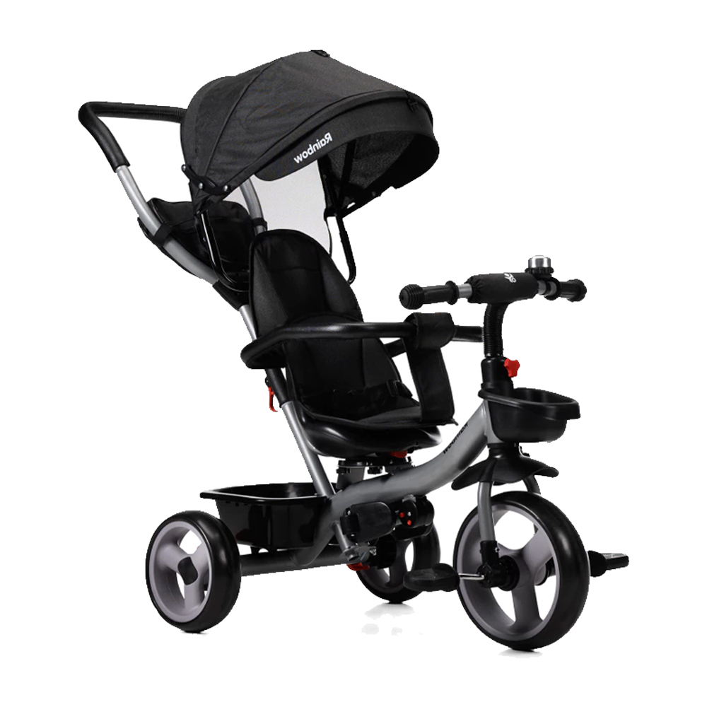 Triciclo Infantil Safir Plus Con Manija Direccional Y Capota