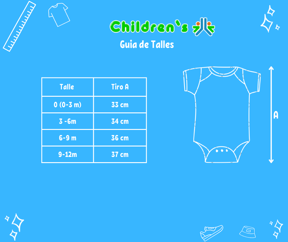 Guia de talles Enterito Algodon Sin Mangas Estampado Con Flores