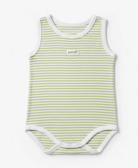 Body sin Mangas Estampado Rayado