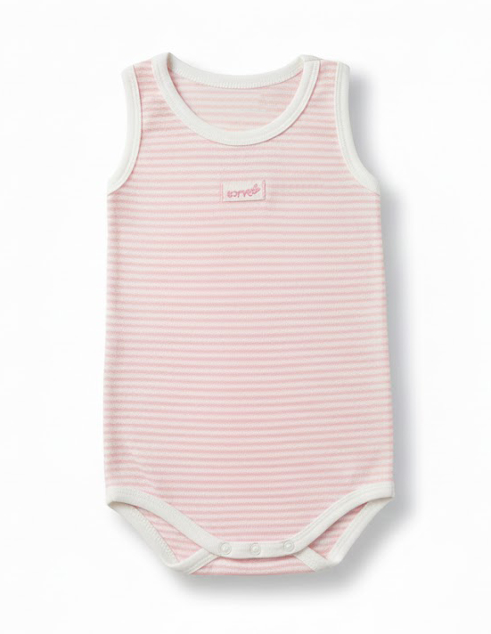 Body sin Mangas Estampado Rayado