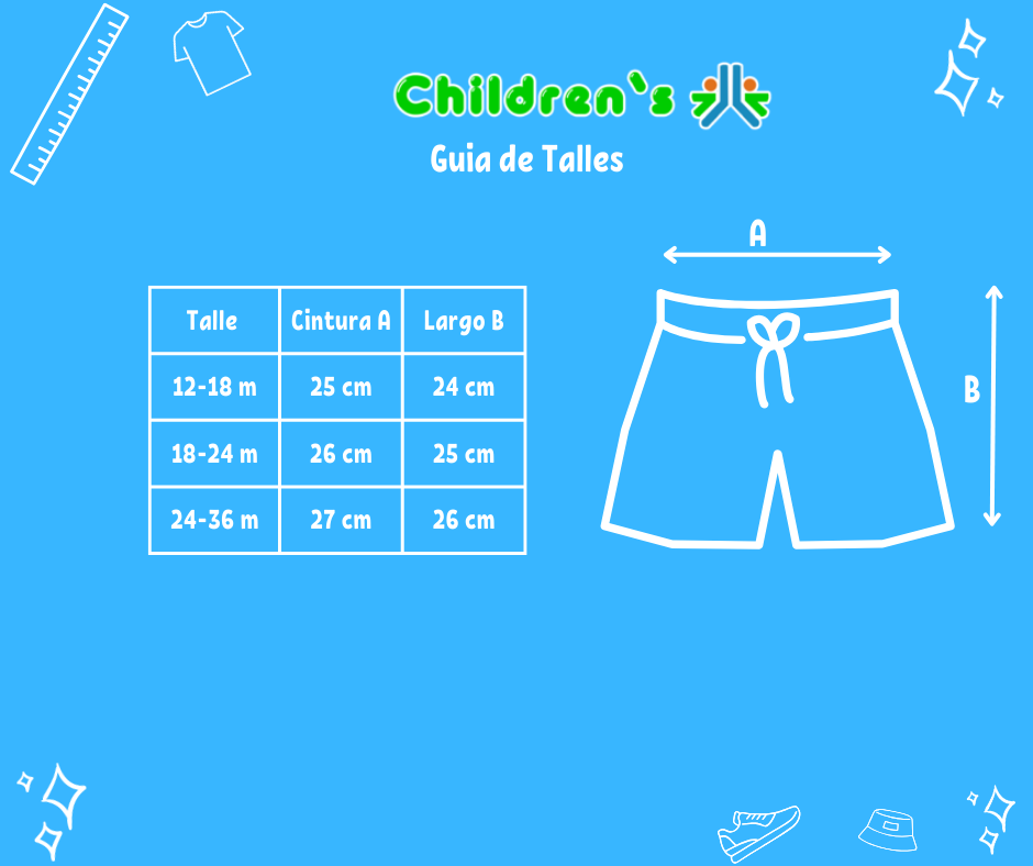 Guia de talles Short Rustico Cargo
