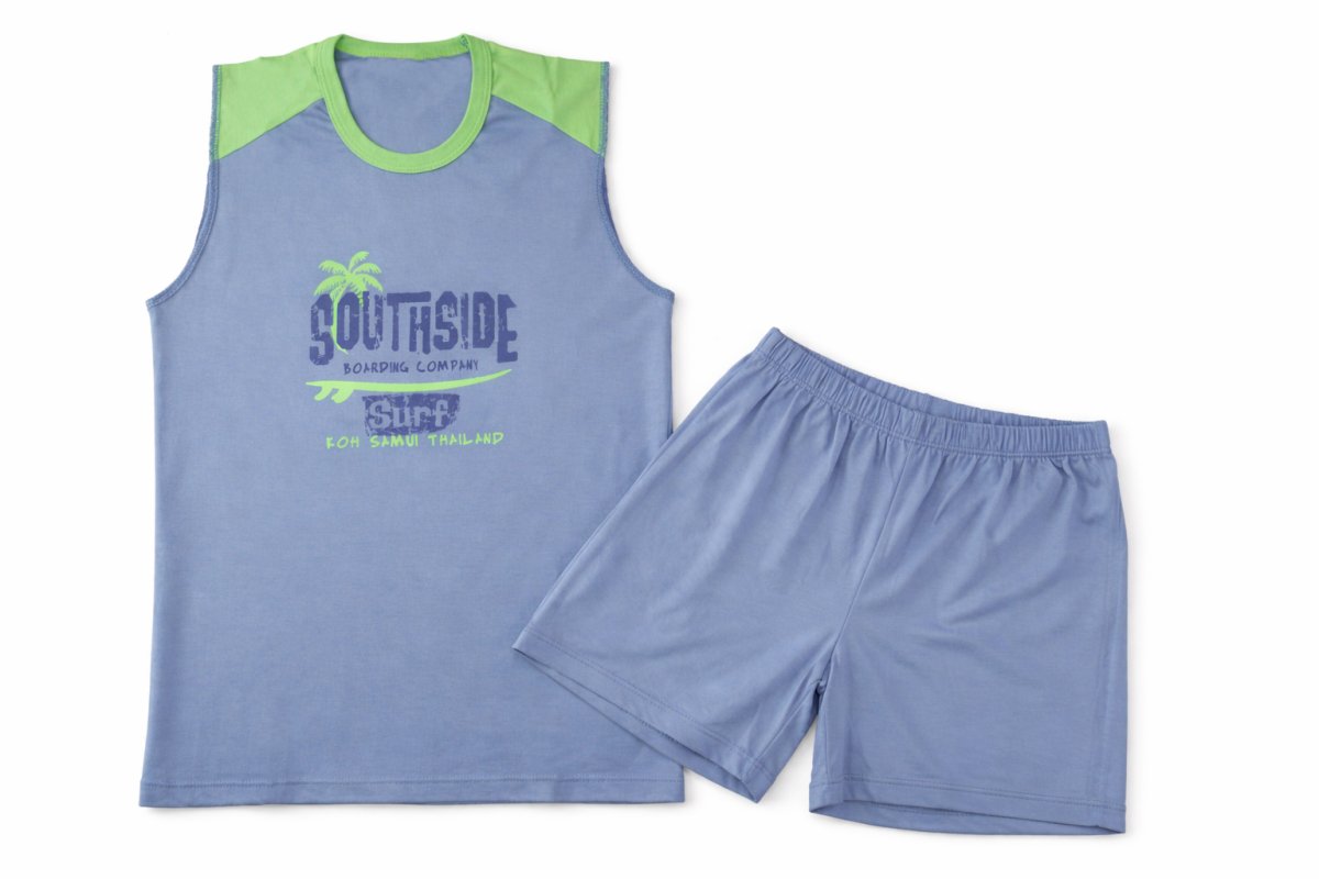 Pijama Verano Remera Musculosa y Short con Tramado