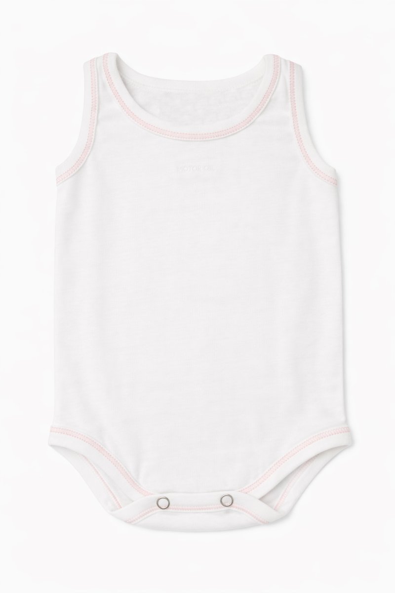 Body Sin Mangas Liso Con Con Vivo Color