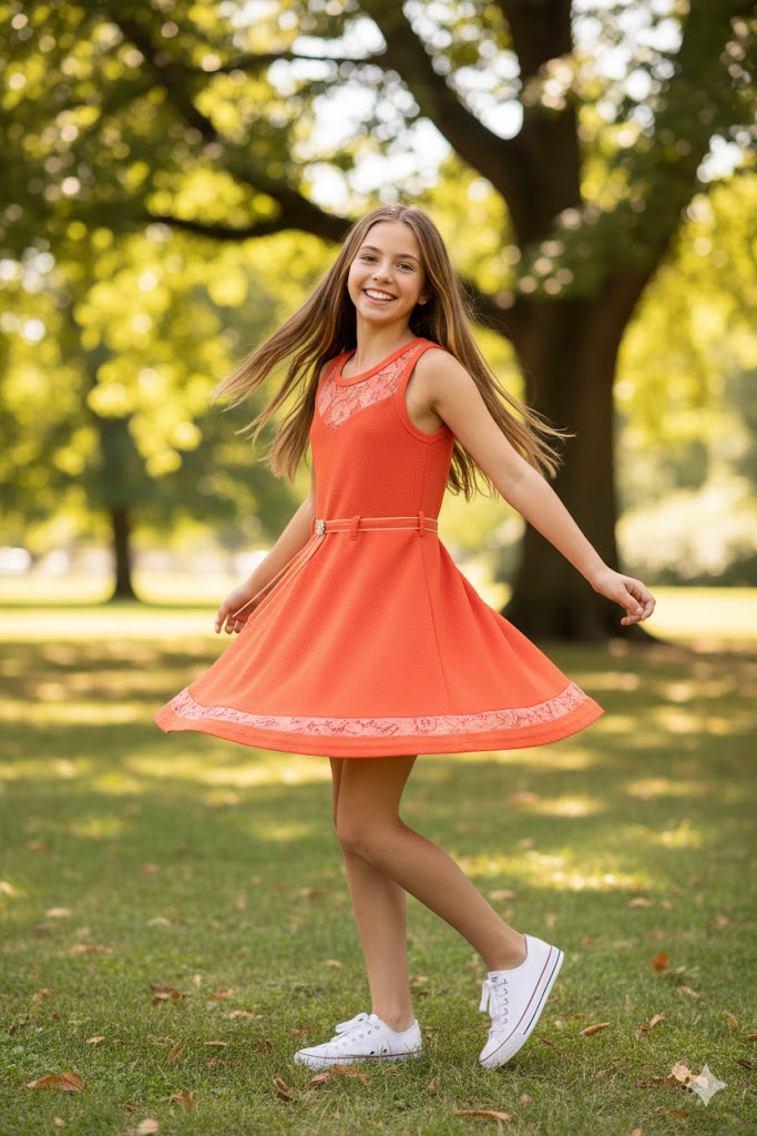 Vestido Nena Encaje Sin Manga