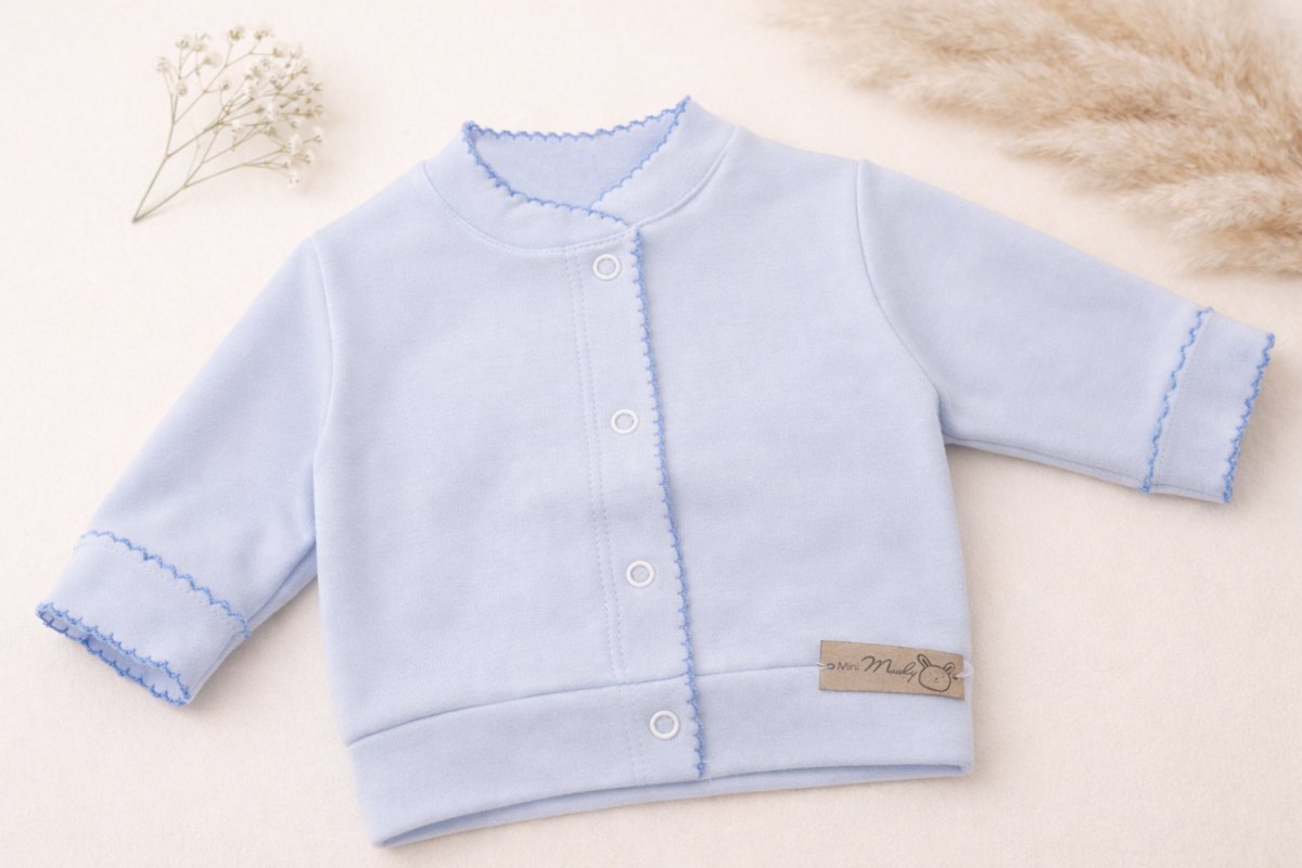 Campera Algodon Liso Con Pico Recien Nacido