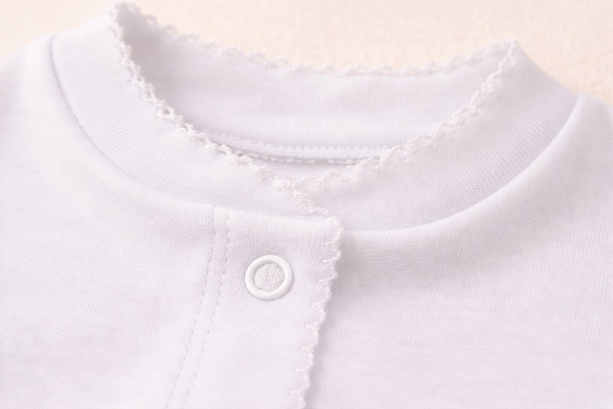 Campera Algodon Liso Con Picot Recien Nacido