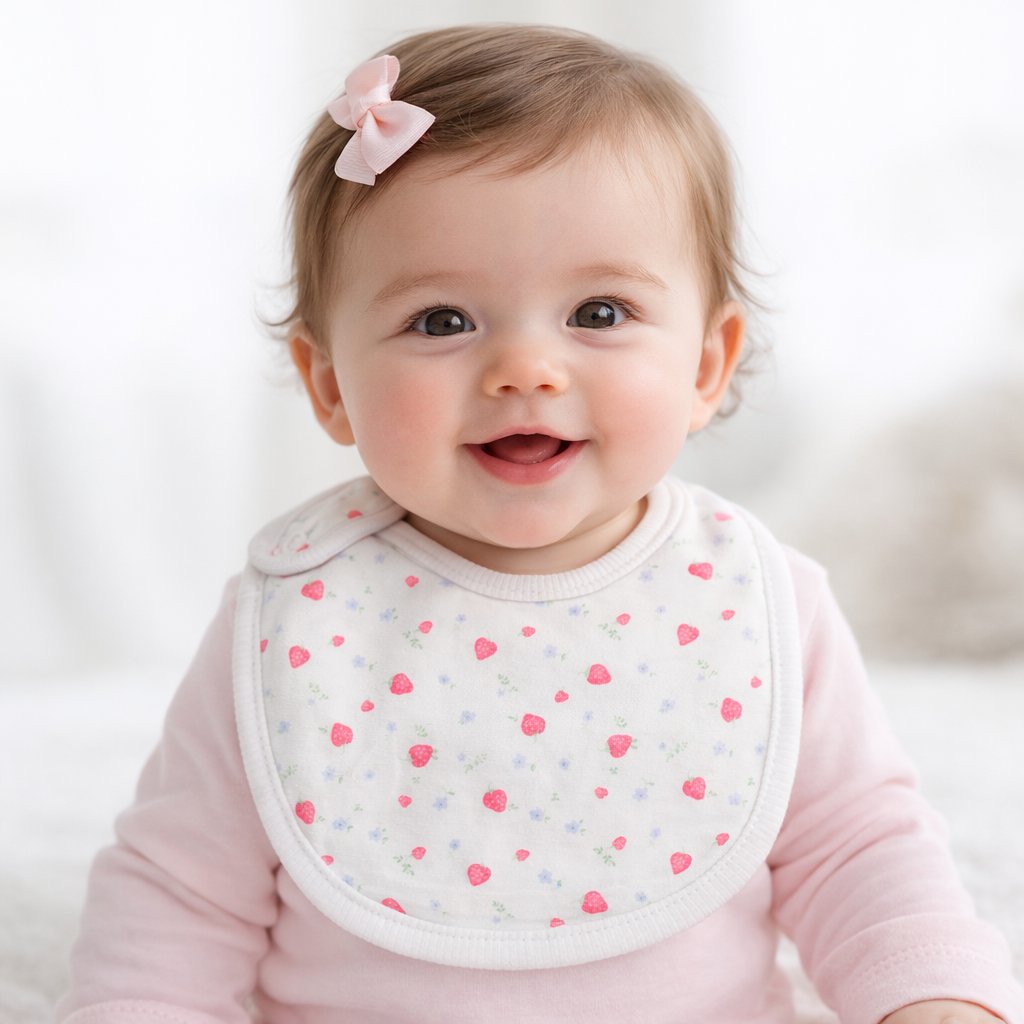 Babero Algodon Con Impermiable Interior Estampado