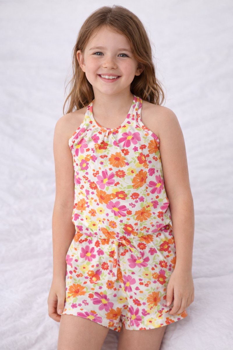 Enterito Mono Estampado de Flores