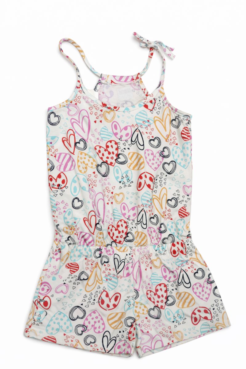 Enterito Algodon Estampado Corazones