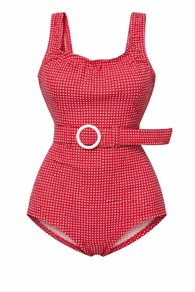 Malla Enterac Cuadrille Con Faja En Cintura