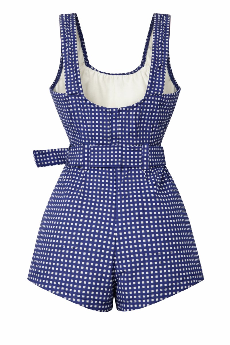 Malla Enterac Cuadrille Con Faja En Cintura