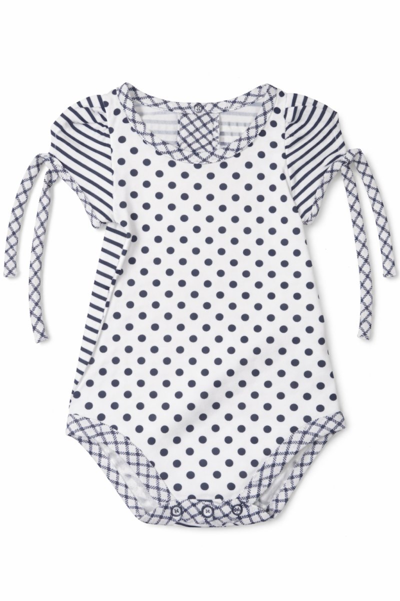 Body Algodon Manga Corta Combinado