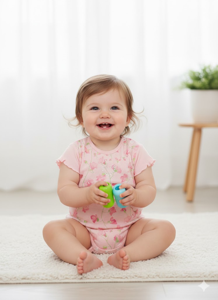 Body Algodon Estampado Con Flores Strass