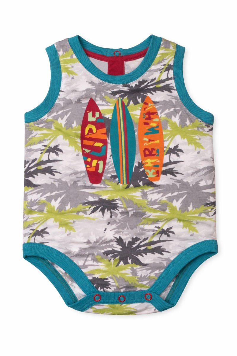 Body Sin Mangas Jersey De Algodon Estampado