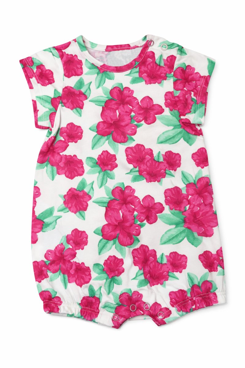 Enterito Algodon Manga Corta Estampado De Flores