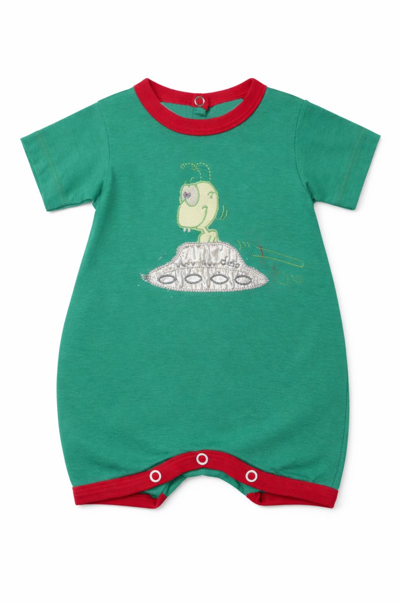 Enterito Manga Corta Jesey De algodon Bordado