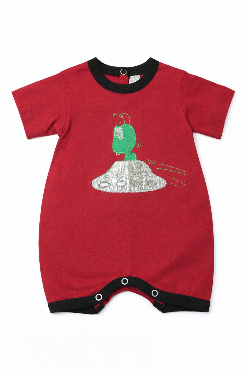 Enterito Manga Corta Jesey De algodon Bordado