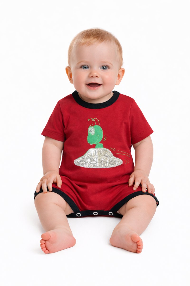 Enterito Manga Corta Jesey De algodon Bordado