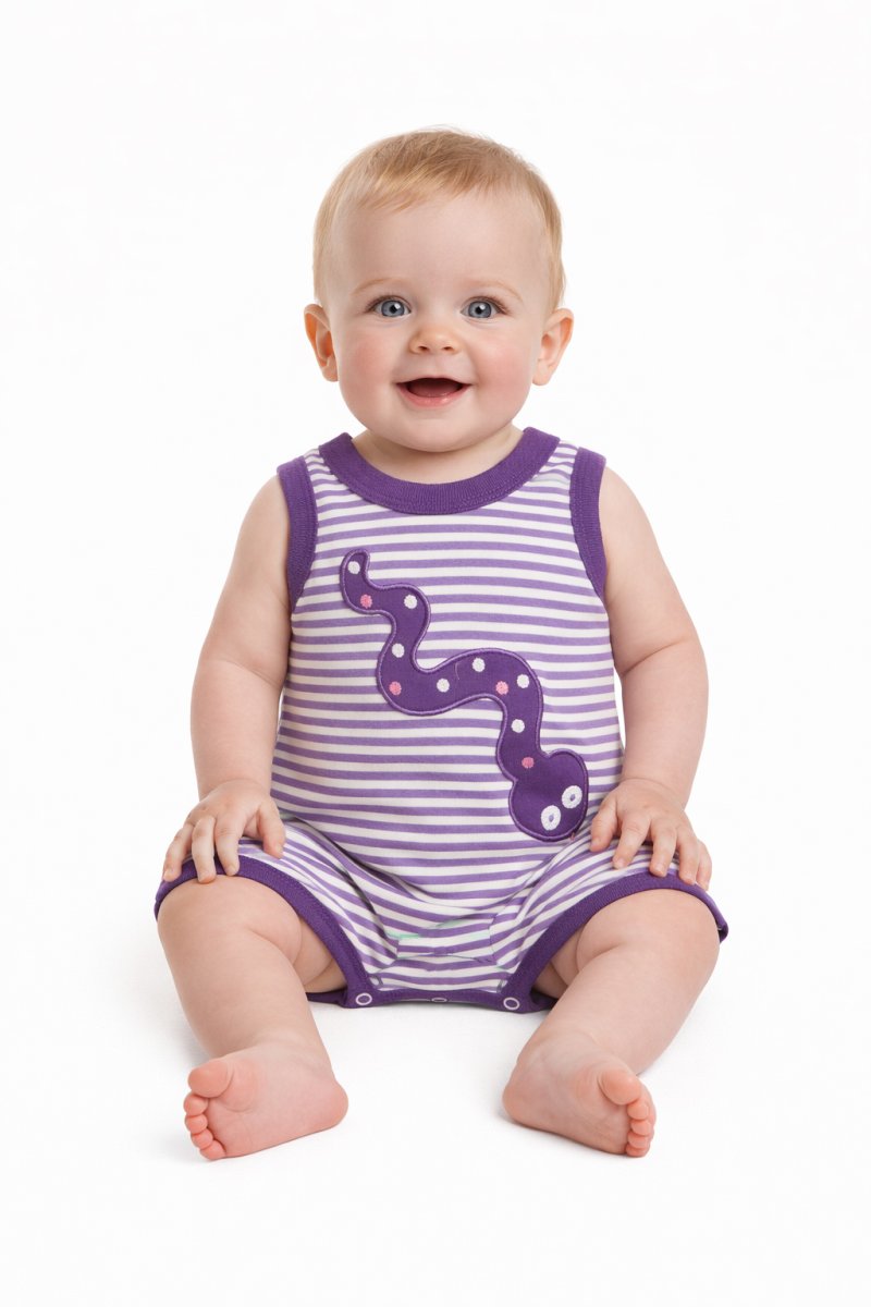 Enterito Algodon Sin Manga Rayado