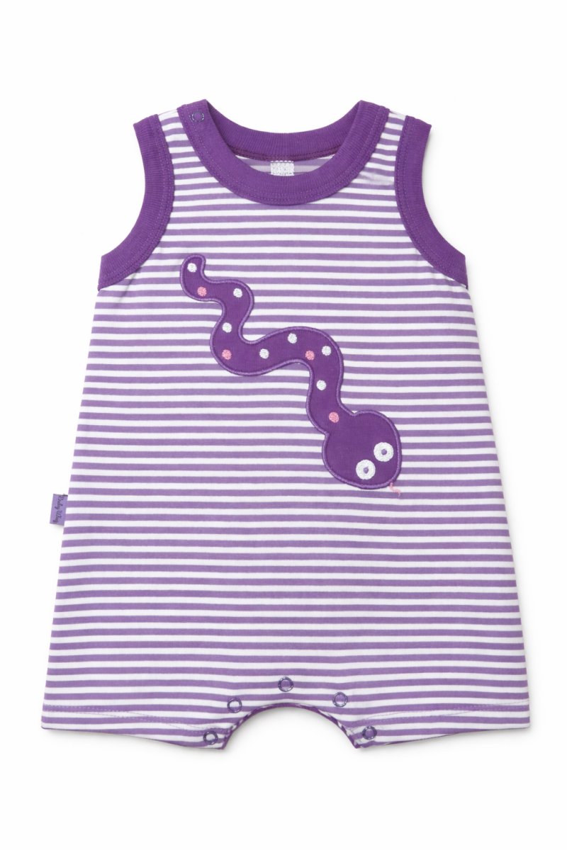 Enterito Algodon Sin Manga Rayado