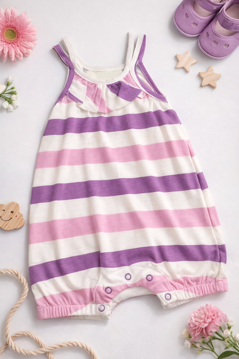 Enterito Jersey Dec Algodon Sin Manga Rayado