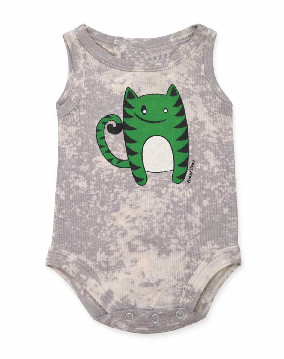 Body Algodon Morly Sin manga Estampado