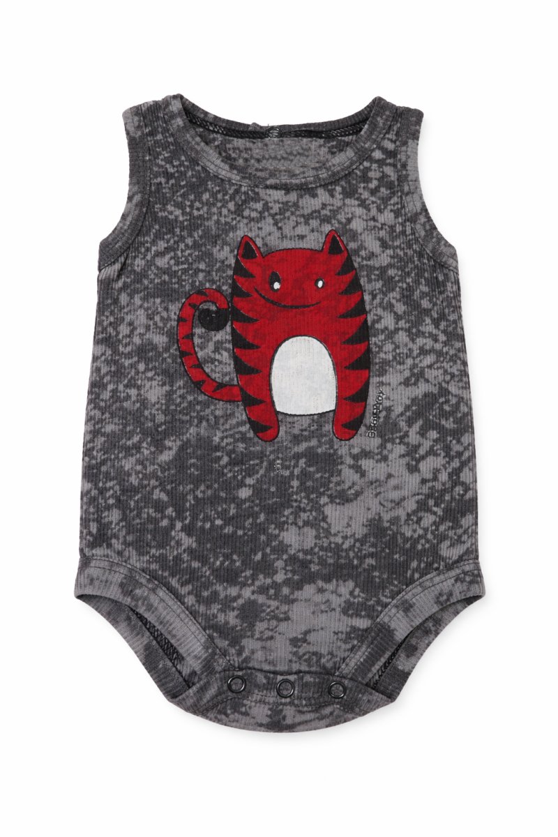 Body Algodon Morly Sin manga Estampado