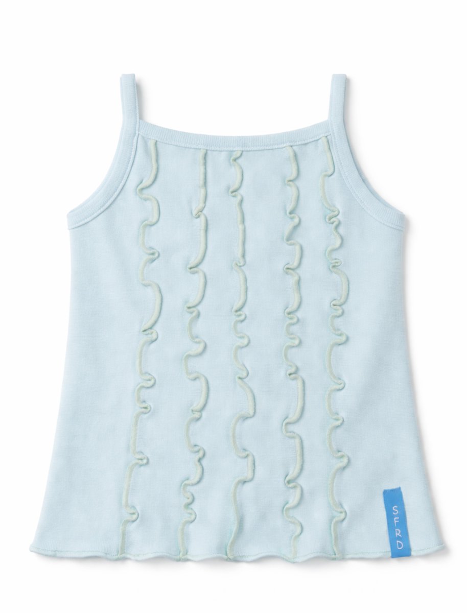 Remera Musculosa con Breteles y Volado