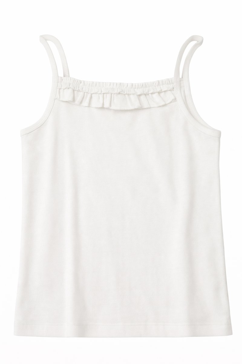 Remera Musculosa de Breteles con Volado