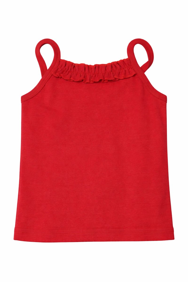 Remera Musculosa con Breteles y Volado