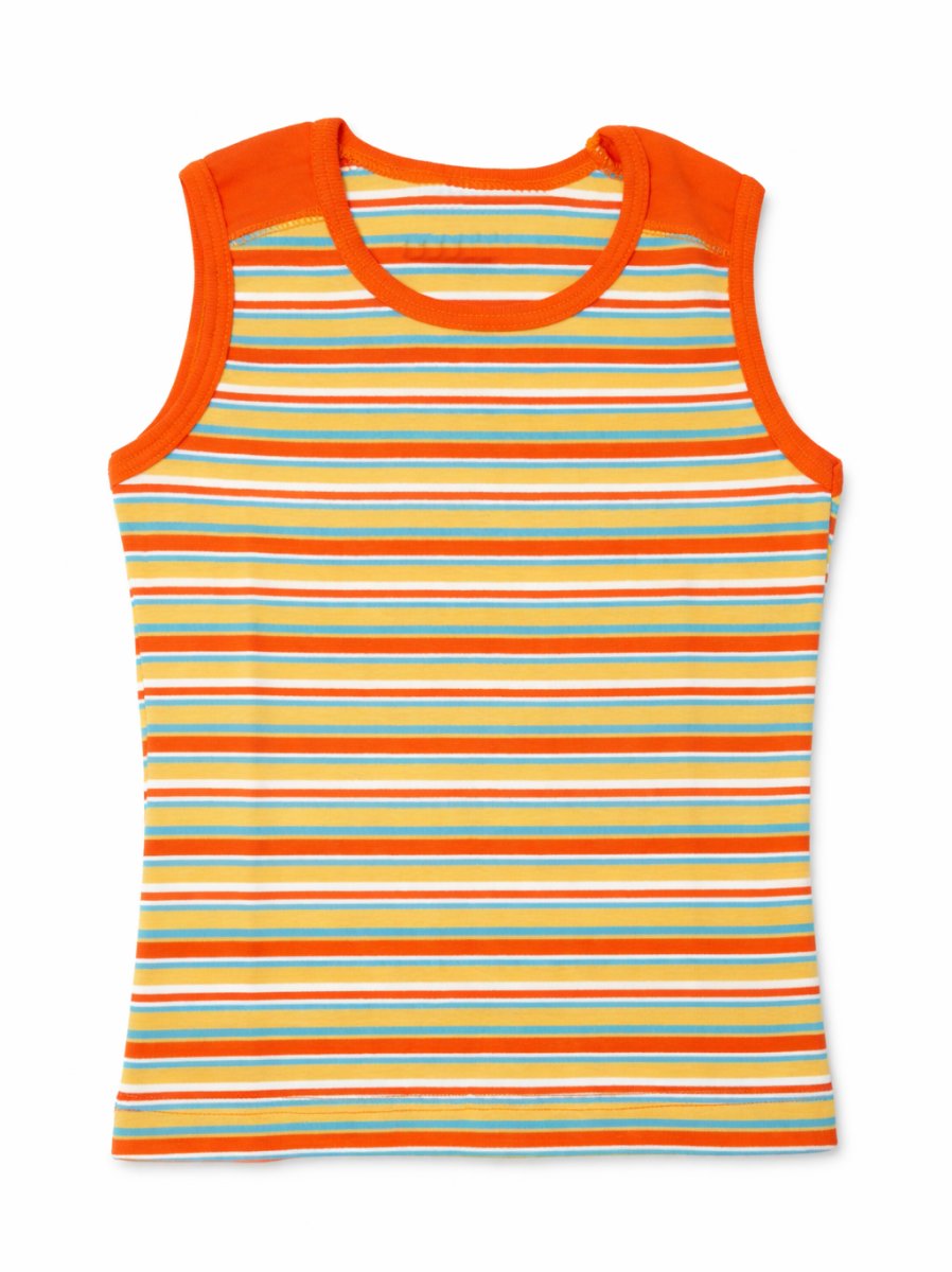 Remera Manga Corta Rayada