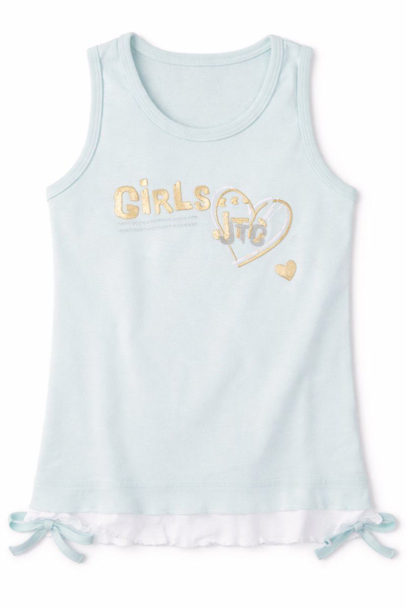 Remera Musculosa Estampado Girls con Corazon