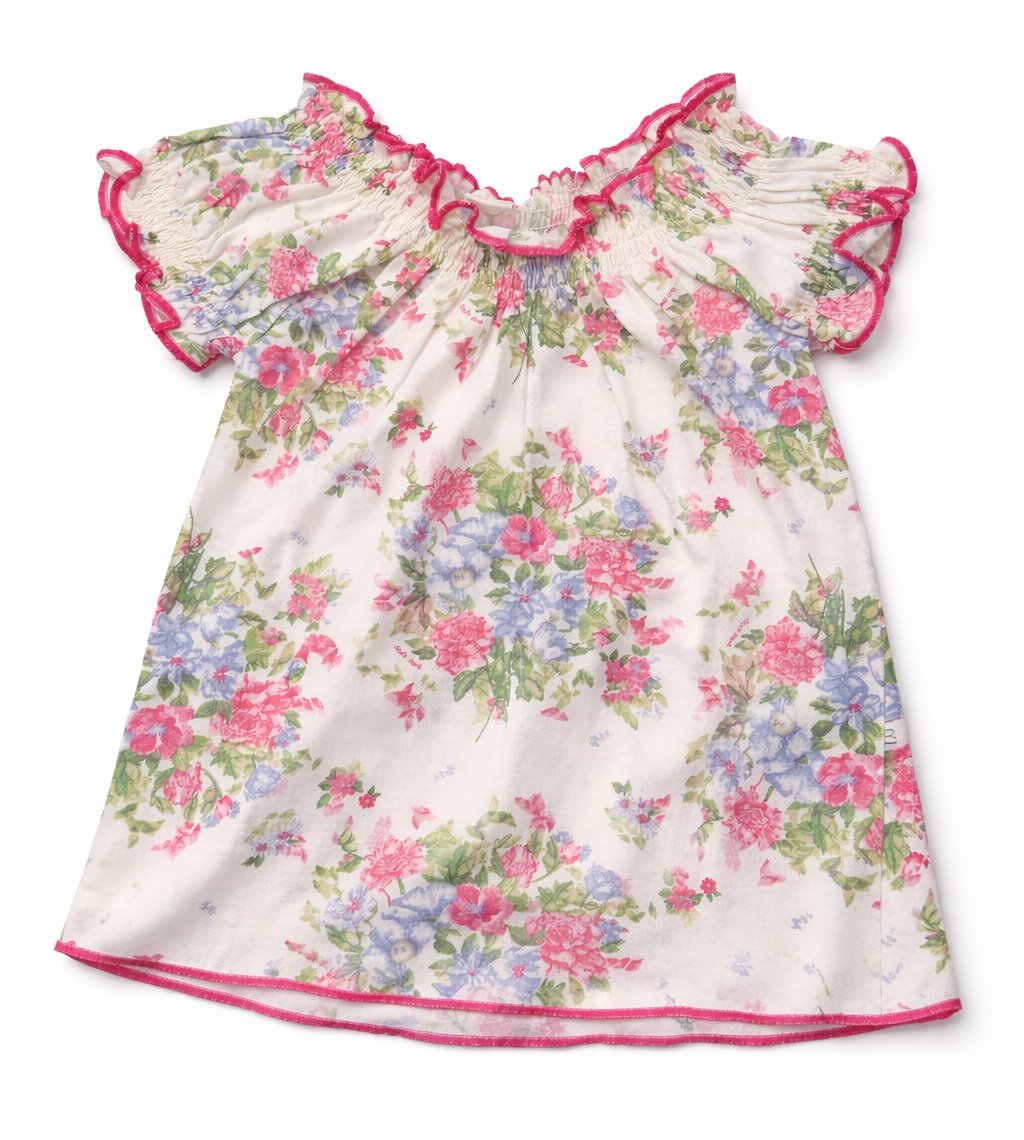 Remera Tipo Paisana Estampado Floreado