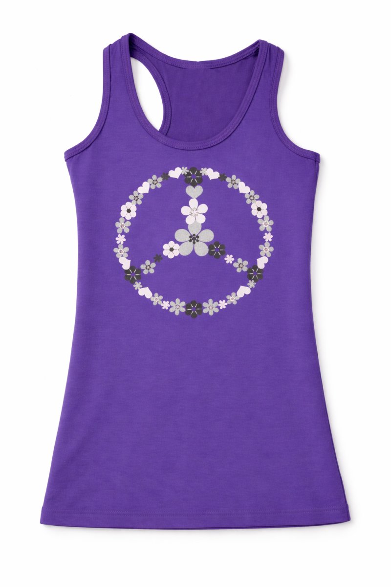 Remera Musculosa Estampada con Simbolo de Paz