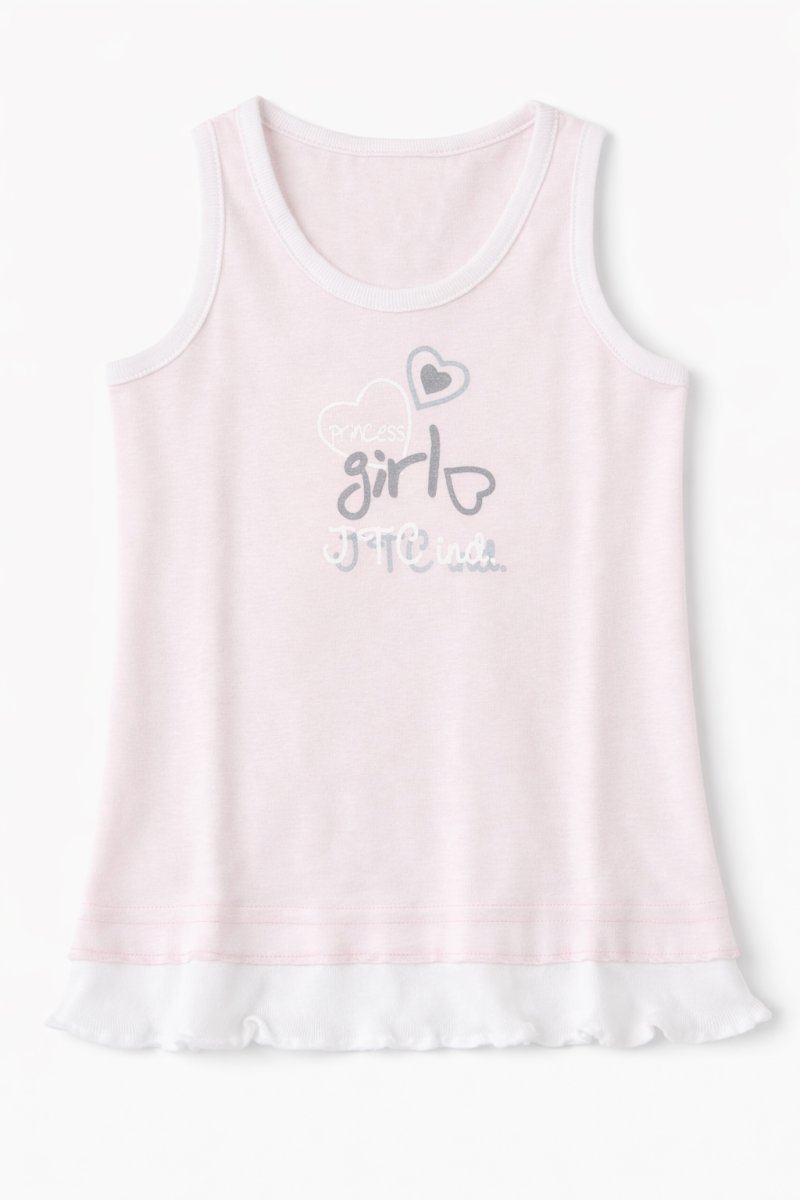 Remera Musculosa Estampado Girls con Corazon