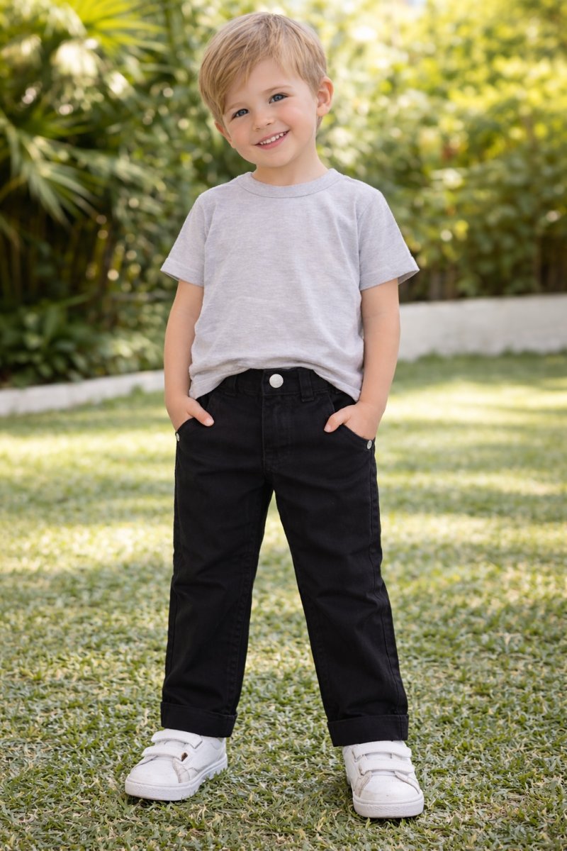 Pantalon Gabardina 4 Bolsillos Cintura Regulable