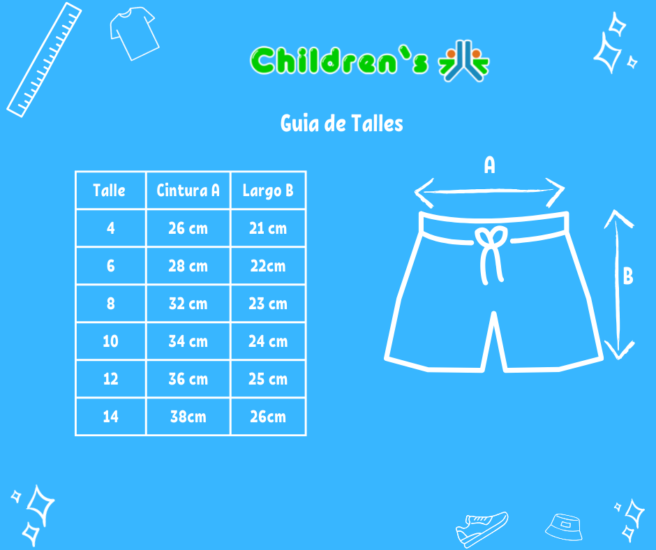 Guia de talles Short Estampado Floreado