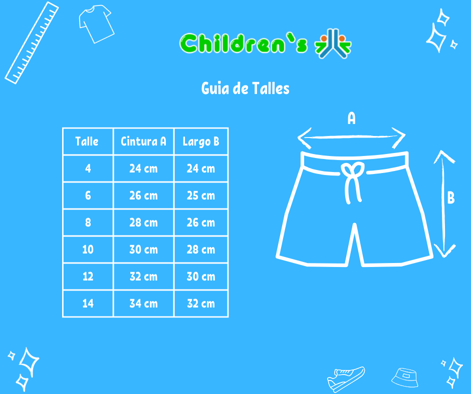 Guia de talles Short Gabardina Armeria