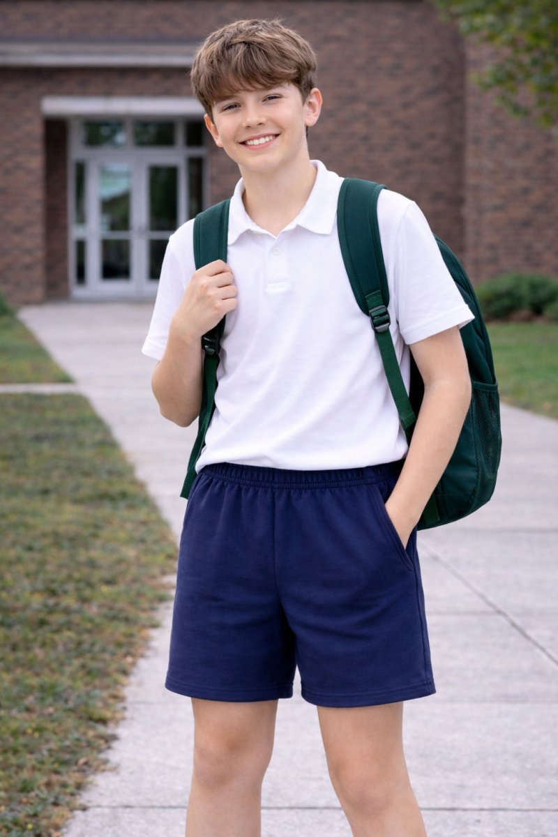 Short Algodon Rustico Colegial