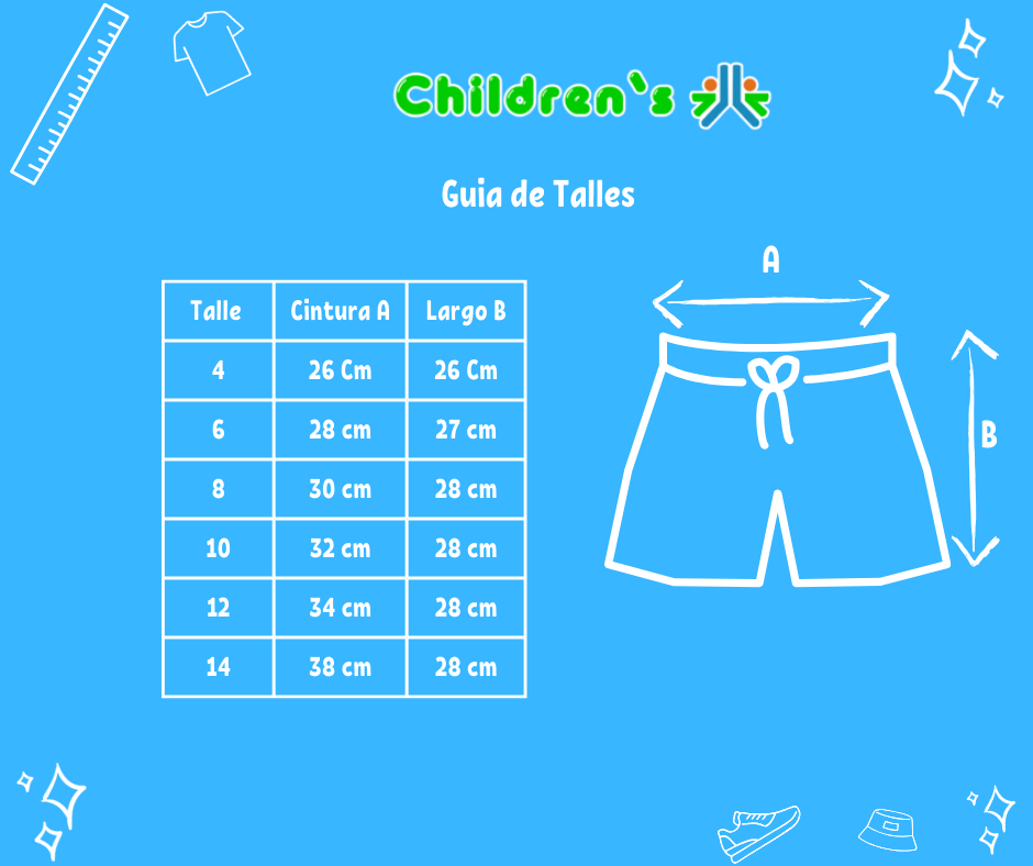 Guia de talles Short Estampado Floreado