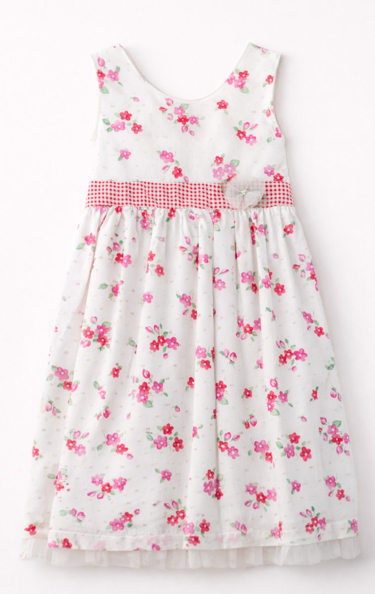 vestido de nena estampado sin mangas