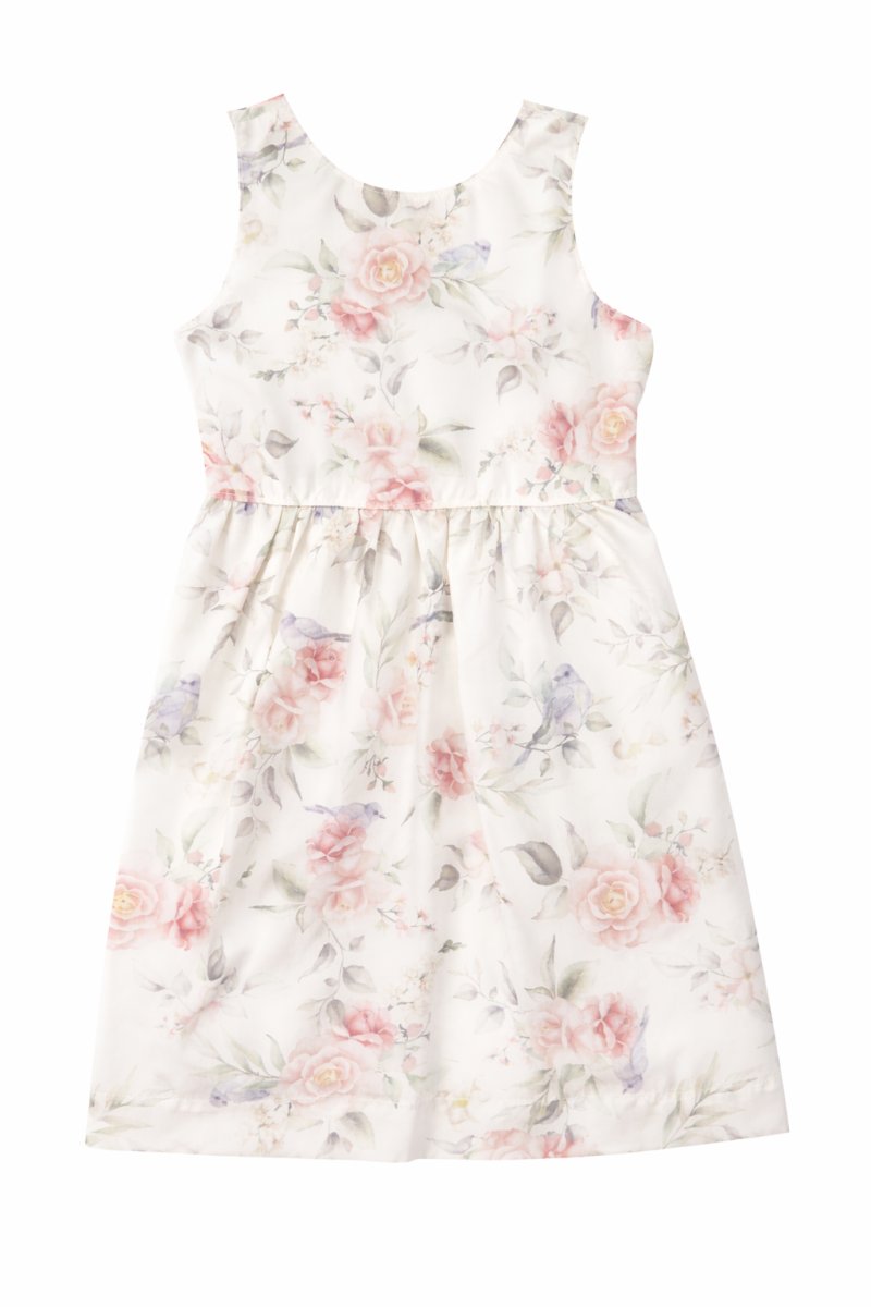 Vestido Sin Manga Estampado Poplin