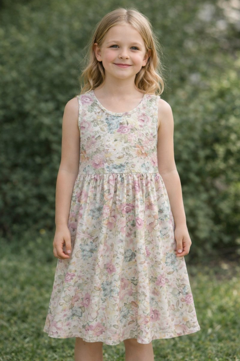 Vestido Sin Manga Agodon Estampado