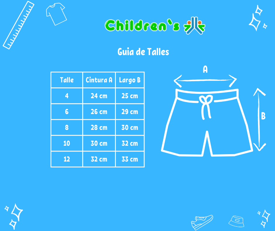 Guia de talles Short De Lino Americano
