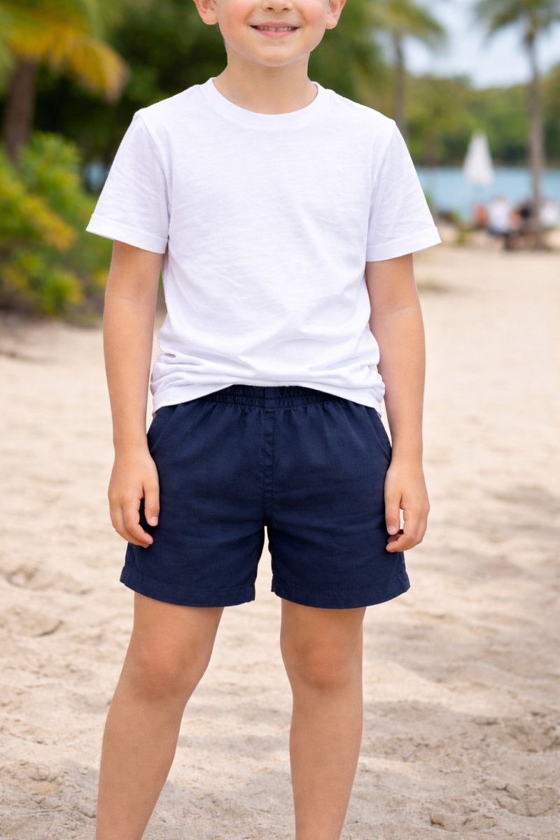 Short de Baño Microfibra Con Cintura Regulable y Bolsillos Laterales