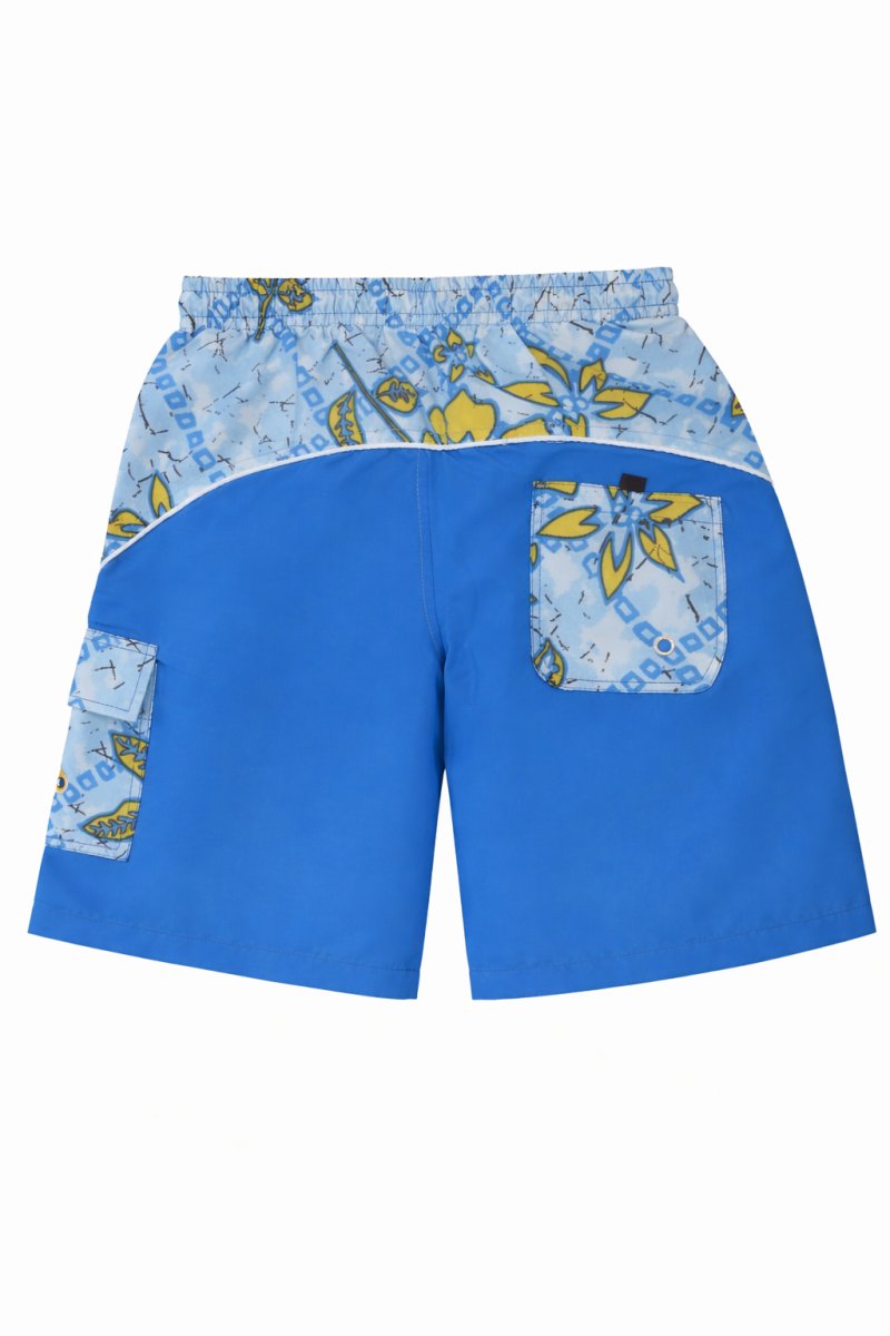 Bermuda de Baño Combinado Estampado Con Suspensor