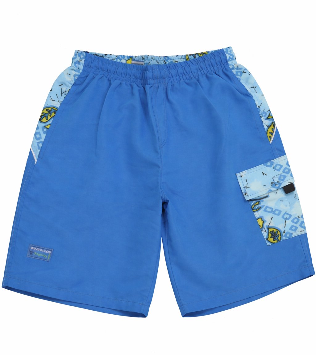 Bermuda de Baño Combinado Estampado Con Suspensor