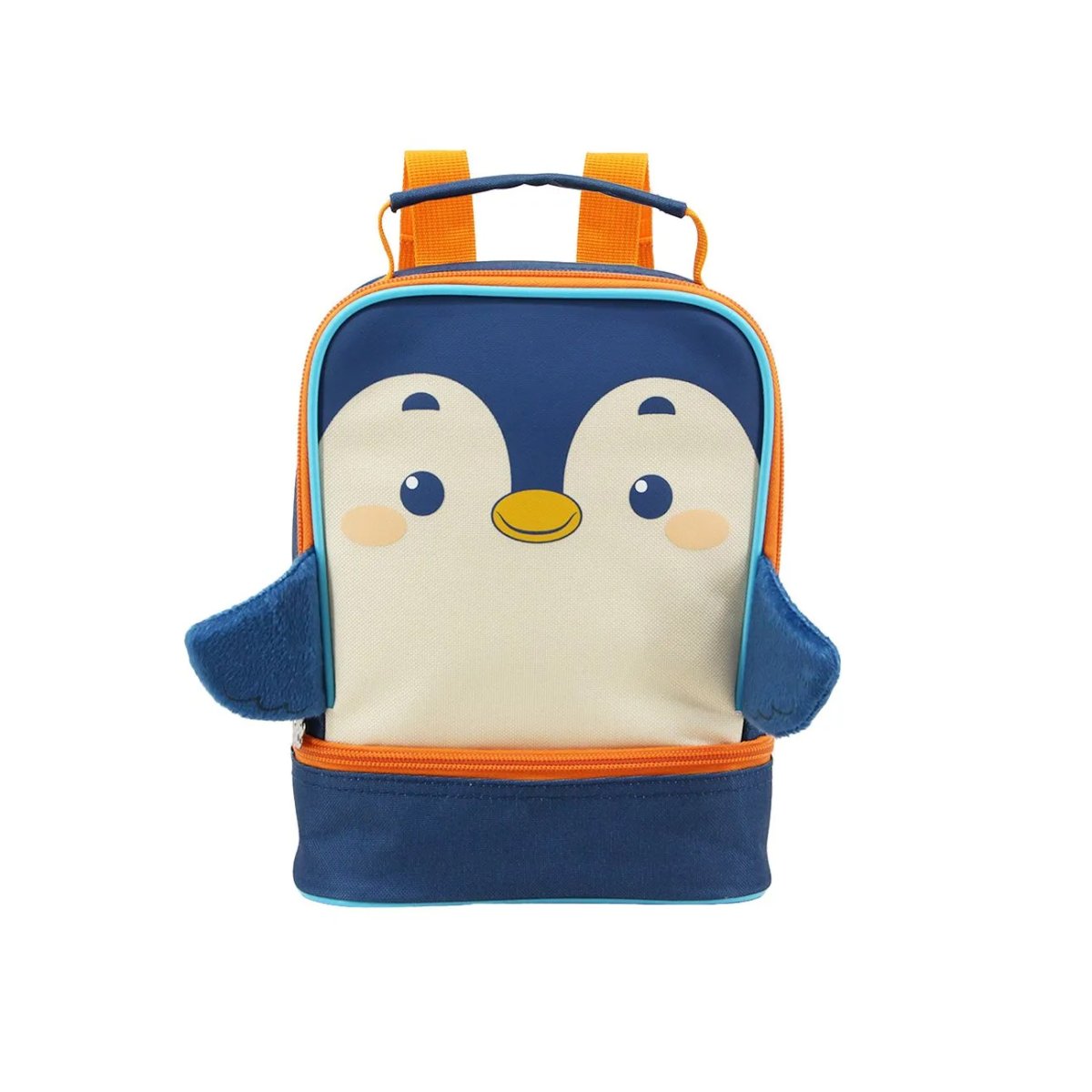 Lunchera Animalito - Doble Compartimiento - Pinguino