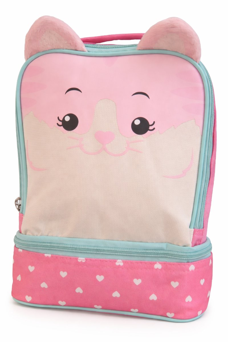 Lunchera Animalito - Doble Compartimiento - Gatito