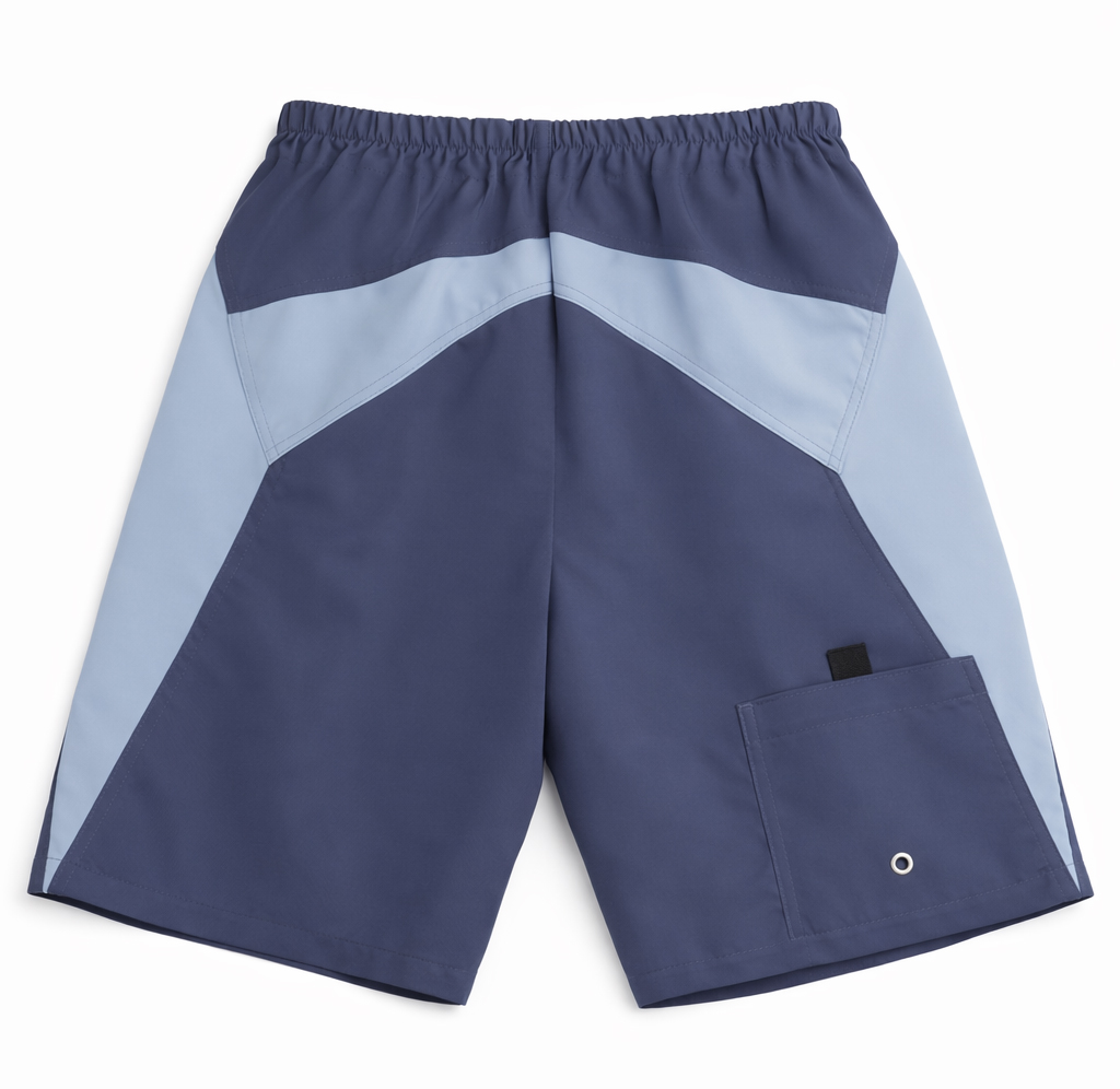 Short de Baño Bordado Surf Competition Con Bolsillos Lateral